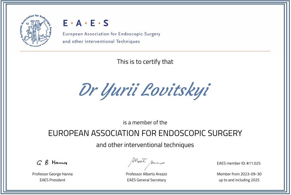 Member Certificate EAES 2025